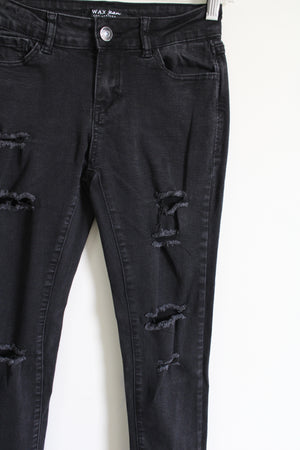 FINAL SALE - Zahraa Distressed Denim Shorts - Black – J. Brooks Boutique