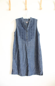 J.Jill Denim Sleeveless Dress | M