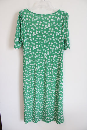 All In Favor Green White Floral Dress | XL