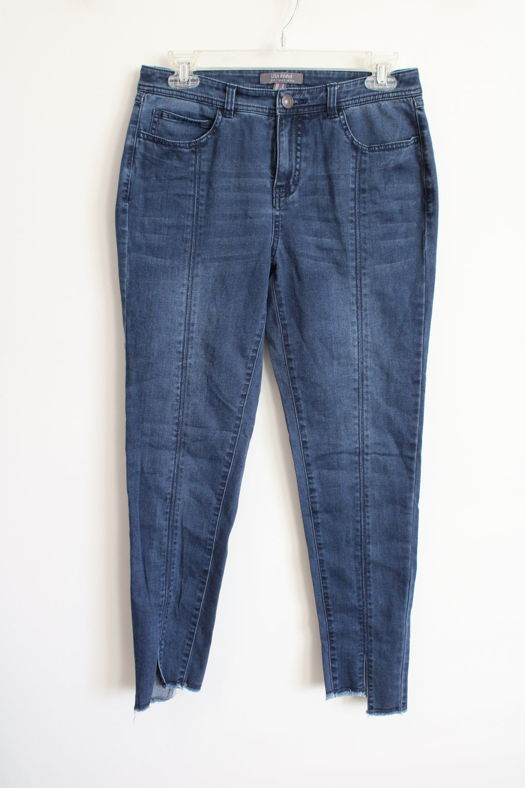 Lisa Rinna Dark Wash Seamed Jeans | 4