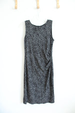 Kenneth Cole Black & Gray Patterned Sleeveless Dress | 12