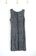 Kenneth Cole Black & Gray Patterned Sleeveless Dress | 12