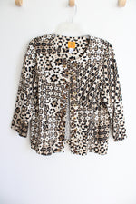 Ruby Rd. Leopard Print Cotton Jacket | 16