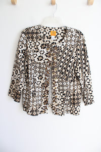 Ruby Rd. Leopard Print Cotton Jacket | 16