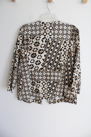 Ruby Rd. Leopard Print Cotton Jacket | 16