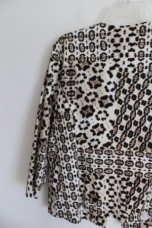 Ruby Rd. Leopard Print Cotton Jacket | 16