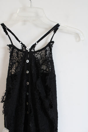 NEW Free People She's Got It Black Lace Mini Dress | M