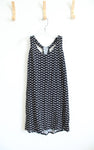 Old Navy Black & White Patterned Razorback Dress | L