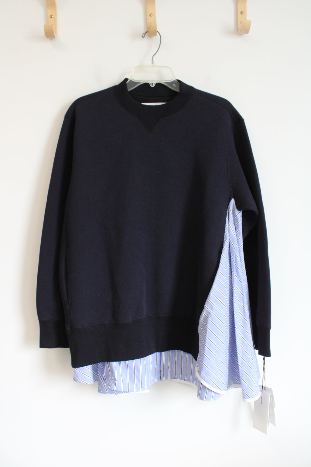 NEW Sacai 6967 Sponge Sweat Navy Pullover | 3 (L)