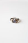 Round Amethyst Vintage Sterling Silver Ring | Size 9