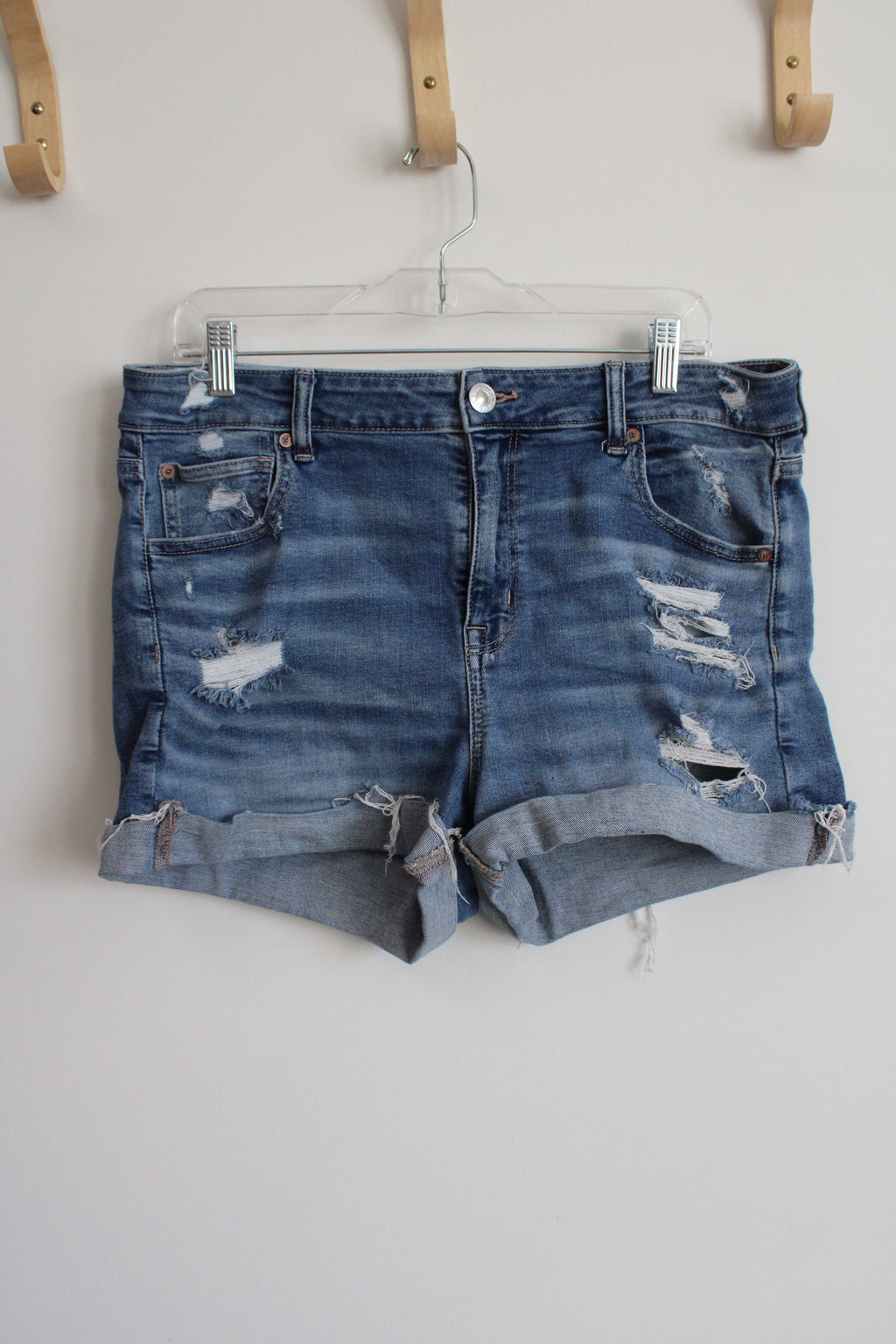American Eagle Super Stretch Hi Rise Shortie Shorts | 16