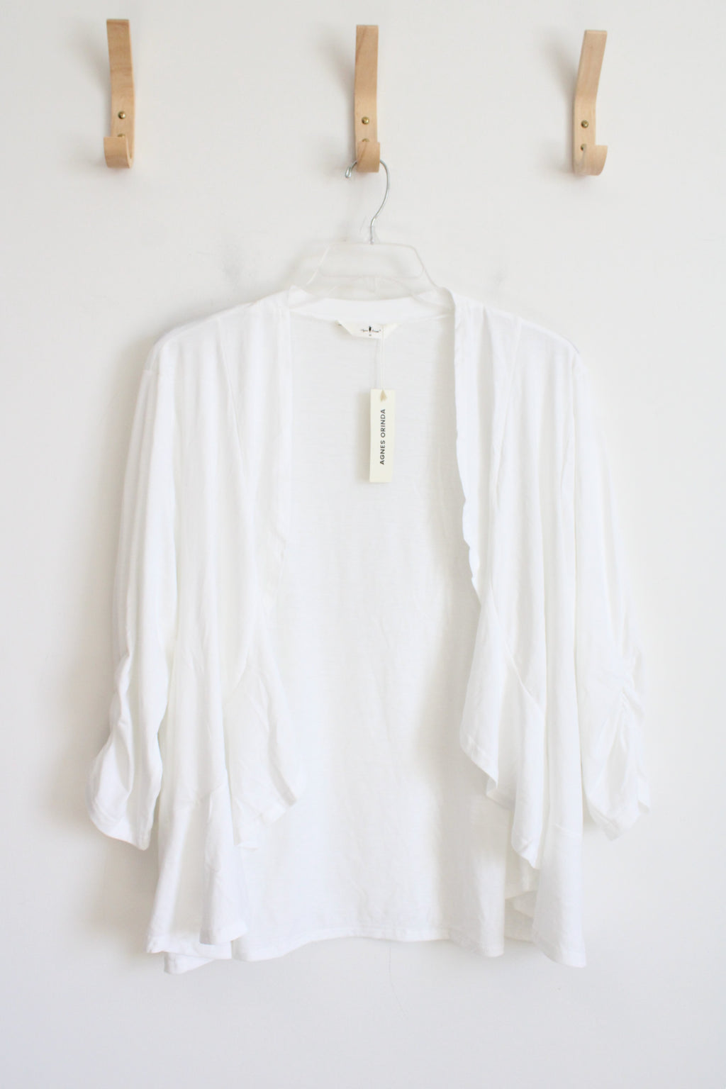 NEW Agnes Orinda White Open Cardigan | 3X