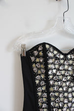 NEW Guess Embellished Studded Rayna Bustier Top | M