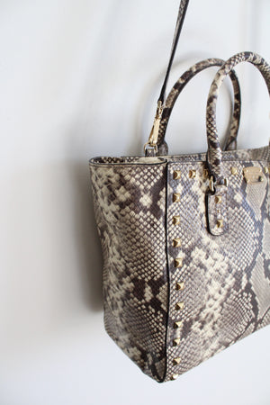 MICHAEL Michael Kors Snakeskin Gold Studded Purse