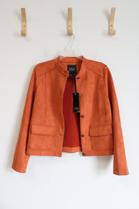 NEW French Dressing Jeans Modele Burnt Orange Suede Jacket | M