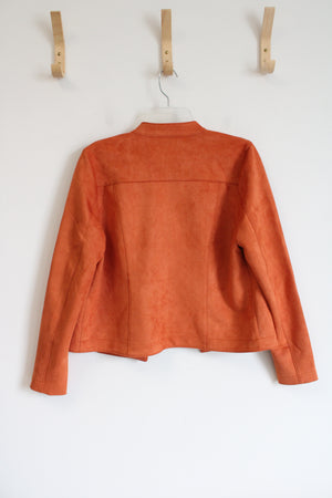 NEW French Dressing Jeans Modele Burnt Orange Suede Jacket | M