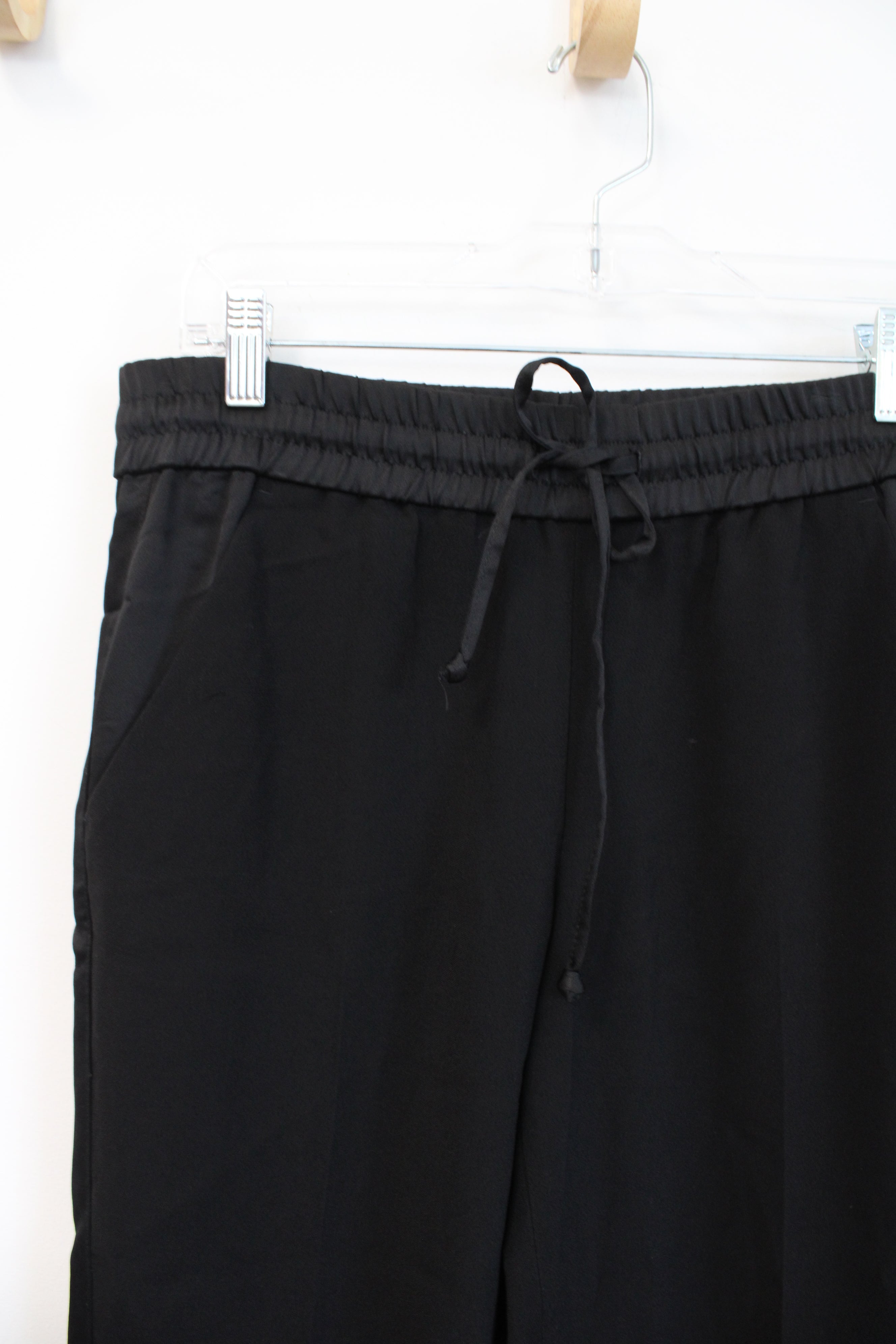 Ann Taylor Loose Black Elastic Waistband Pants | 6