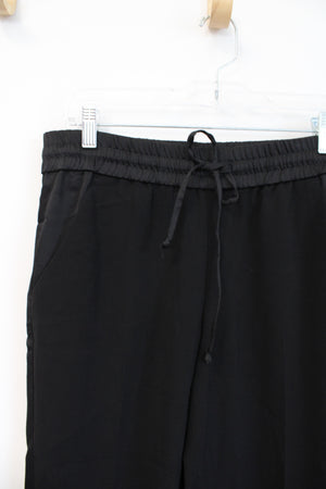 Ann Taylor Loose Black Elastic Waistband Pants | 6