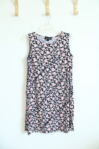 Perceptions Navy & Pink Floral Dress | 14