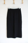 St. John Basics Black Knit Midi Skirt | 6