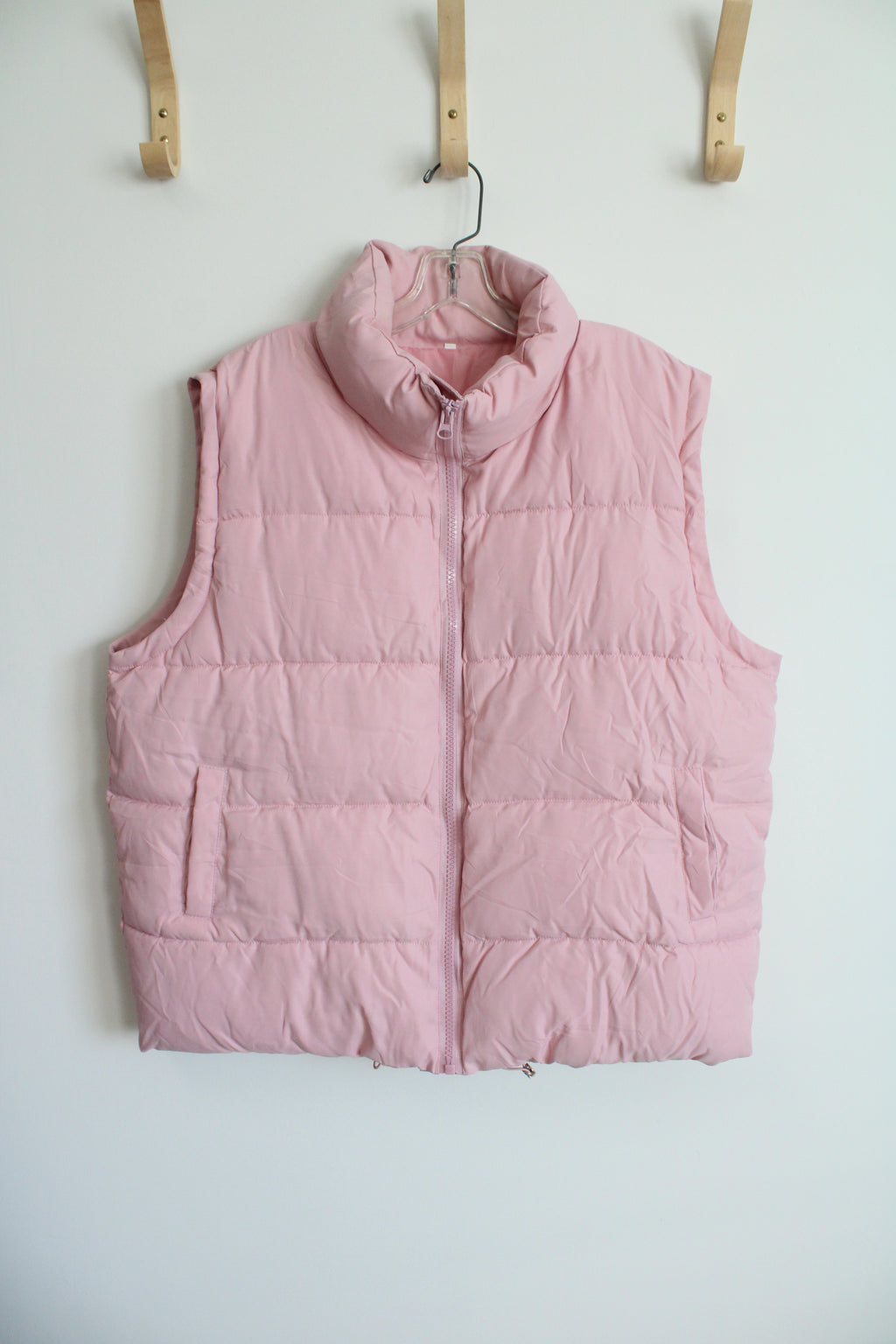 Light Pink Puffer Vest | XL