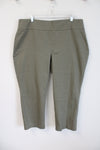 Chico's Perfect Stretch Light Sage Pull On Slim Leg Ankle Pant | Size 3.5 (XL/18)