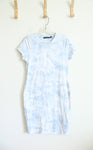 Calvin Klein Jeans Blue & White Tie-Dyed Dress | S