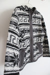 NEW NorWear Gray Black Wool Blend Hooded Jacket | L