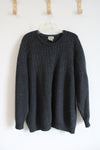 L.L. Bean Vintage Lambs Wool Gray Knit Sweater | XXL Tall