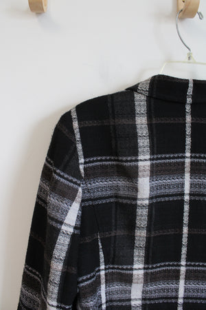 Studio Works Black Brown & White Plaid Jacket | 12