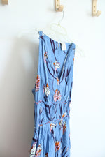 Japna Blue Floral Maxi Dress | L