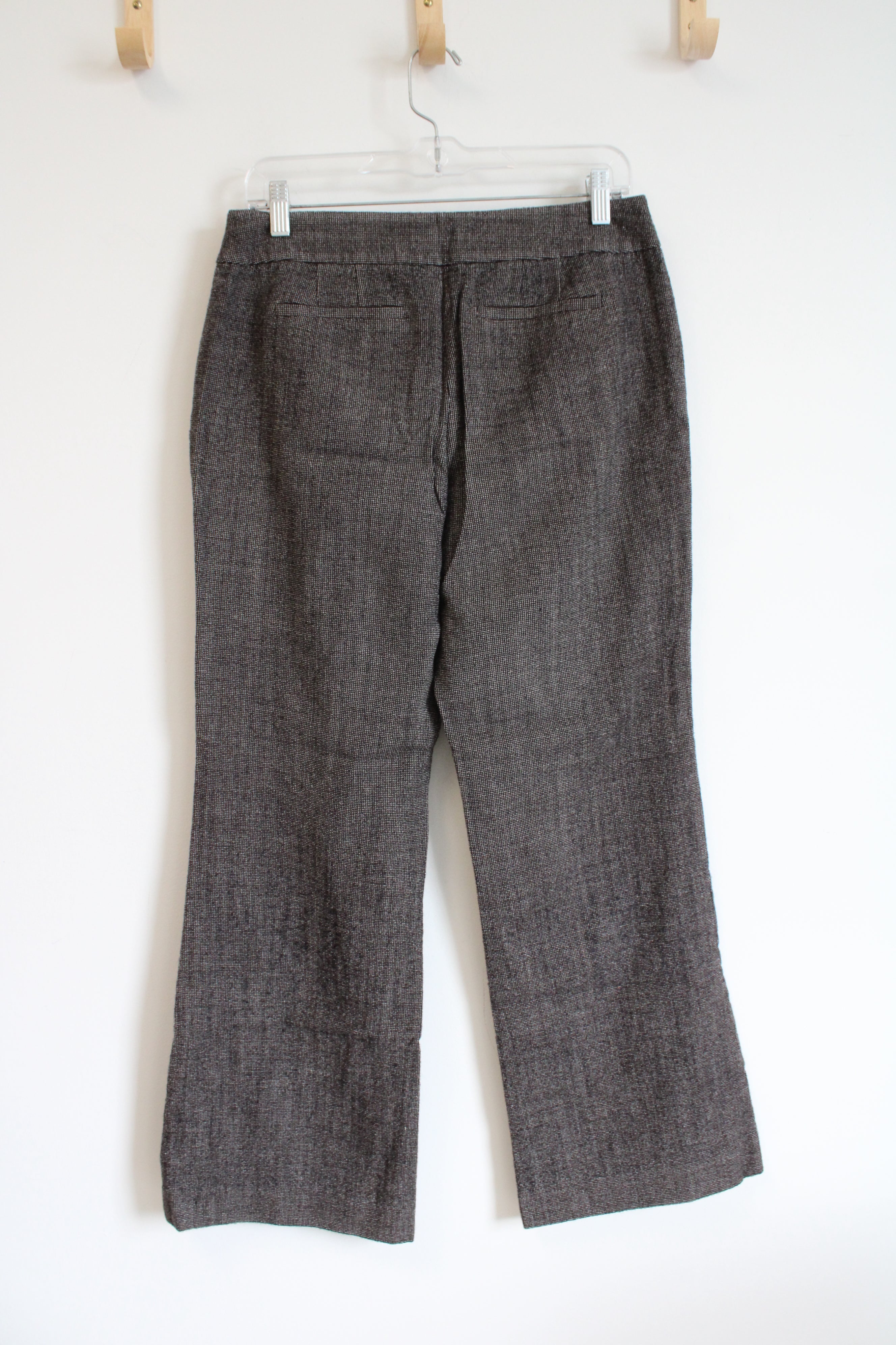 Ann Taylor Wool Blend Black & Gray Tweed Margo Trouser Pants | 6