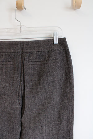 Ann Taylor Wool Blend Black & Gray Tweed Margo Trouser Pants | 6