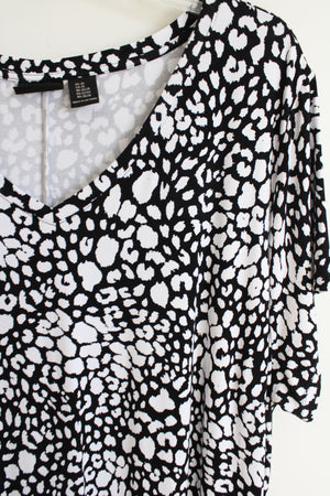 Rachel Zoe Black White Print Dress |3X