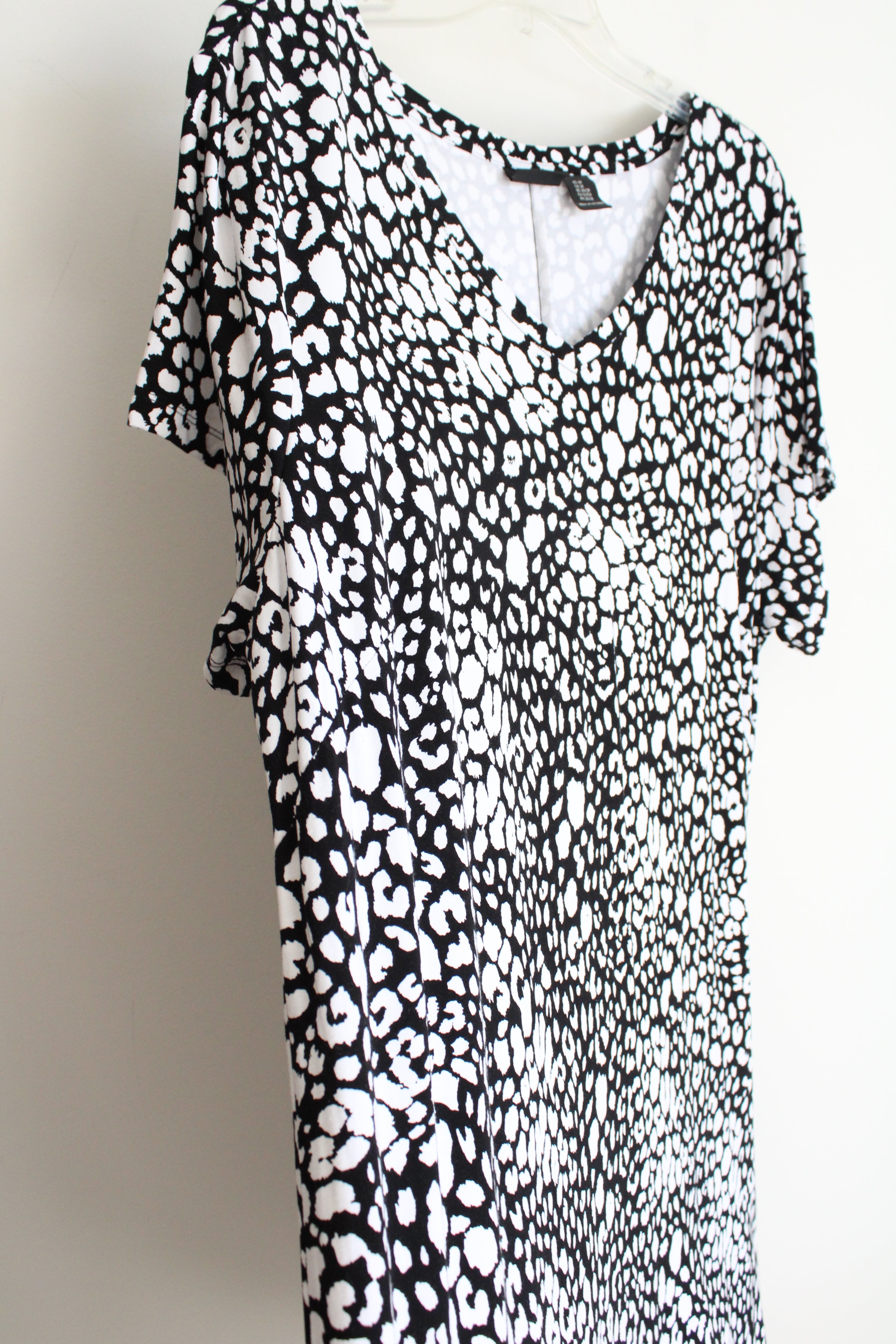 Rachel Zoe Black White Print Dress |3X