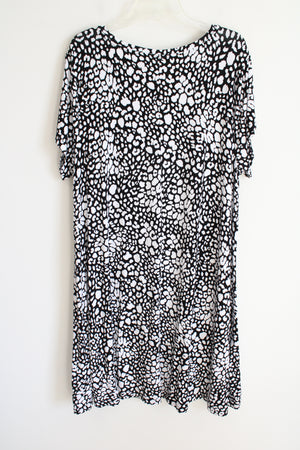 Rachel Zoe Black White Print Dress |3X