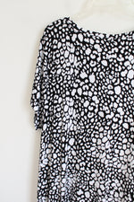 Rachel Zoe Black White Print Dress |3X