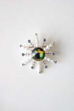 Starburst Snowflake Vintage Pin