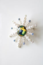 Starburst Snowflake Vintage Pin