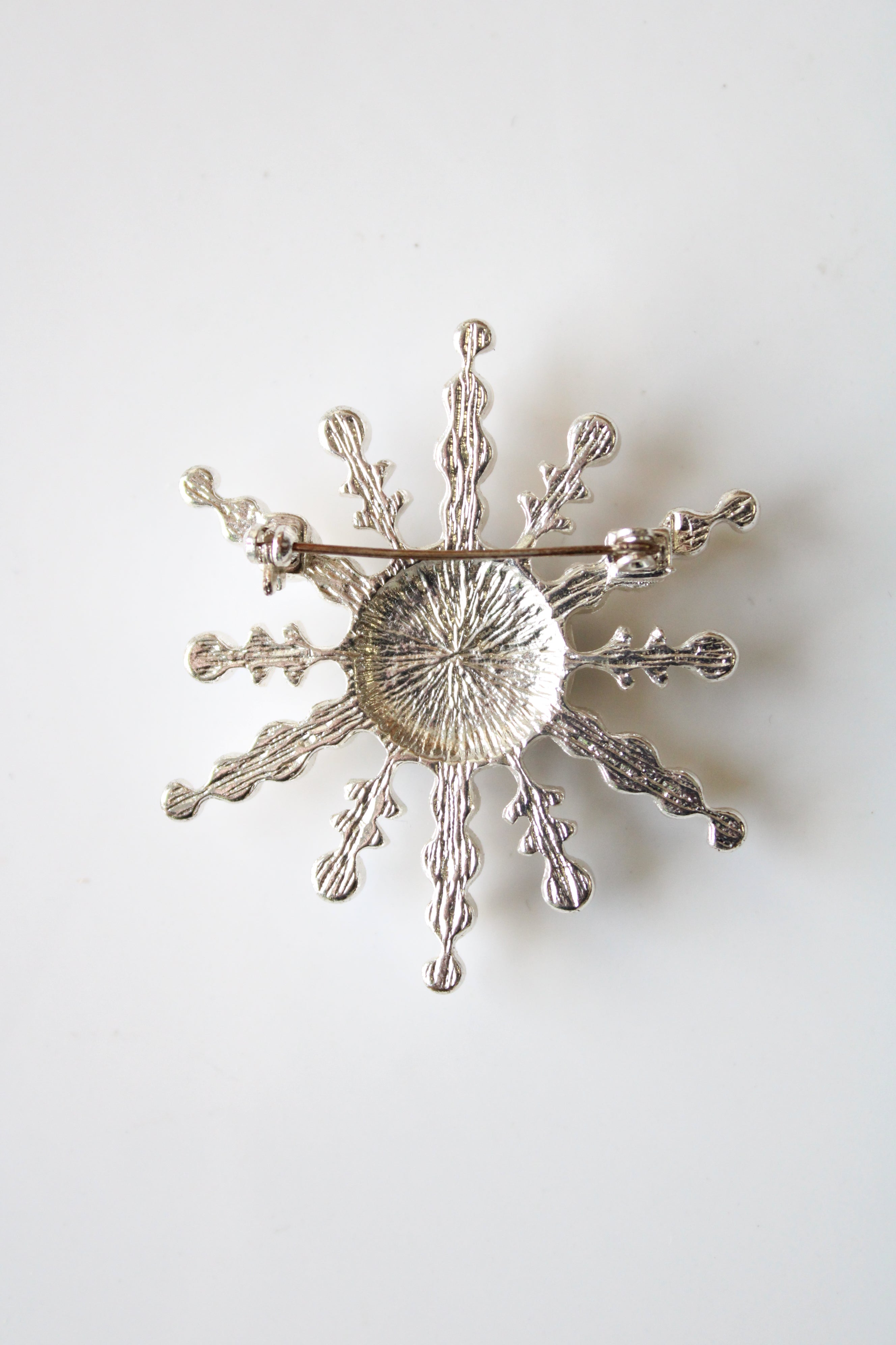 Starburst Snowflake Vintage Pin