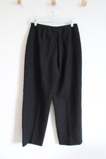 Larry Levine Sport Black Trouser Pants | 10 Petite