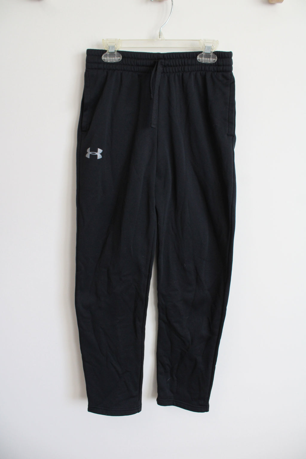 Under Armour ColdGear Loose Black Taper Jogger Pants | Youth L (14/16)