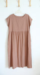 Brown Cotton Blend Maxi Dress | L/XL