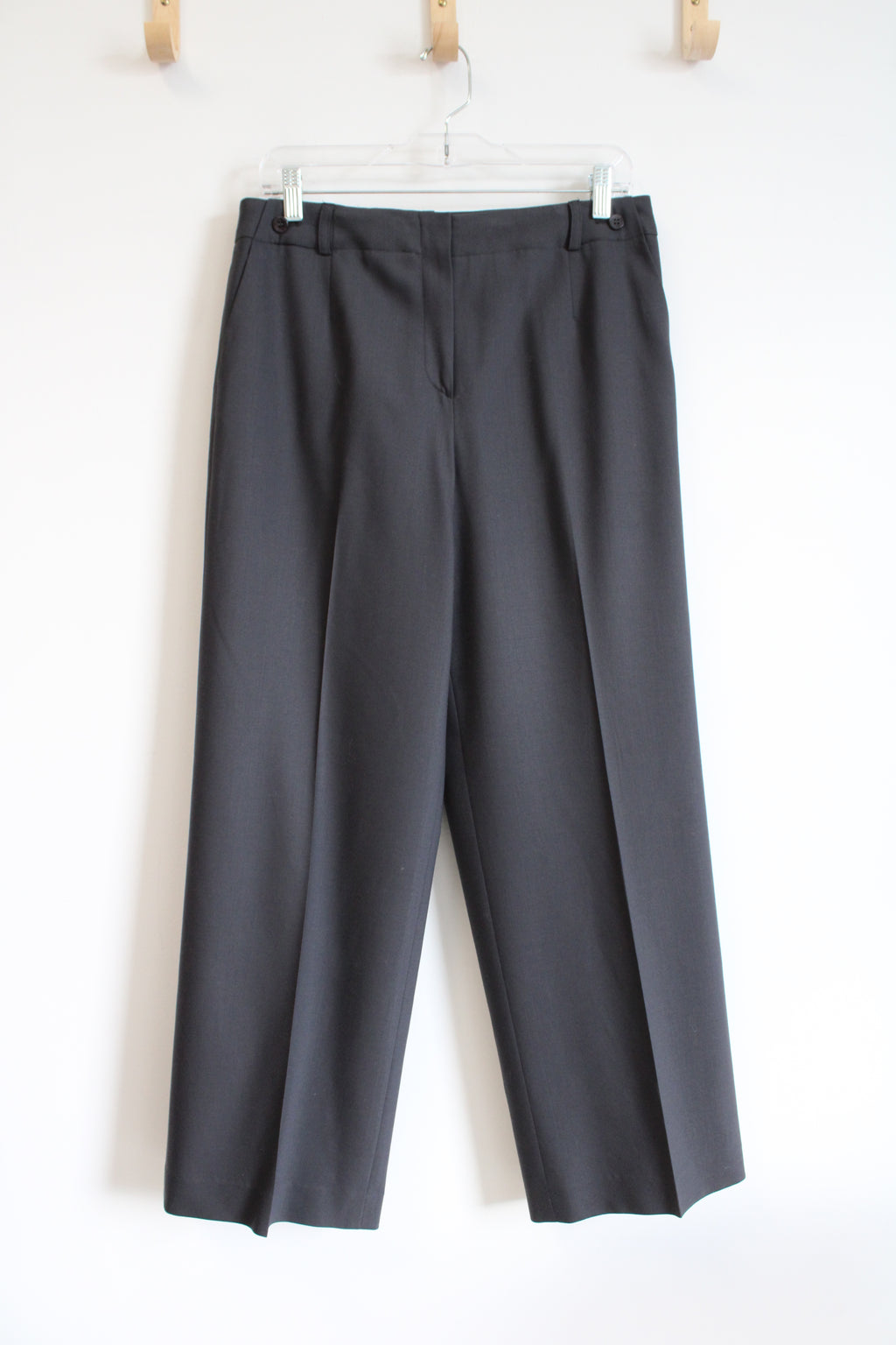 Talbots Vintage Wool Blend Gray Trouser Pants | 10