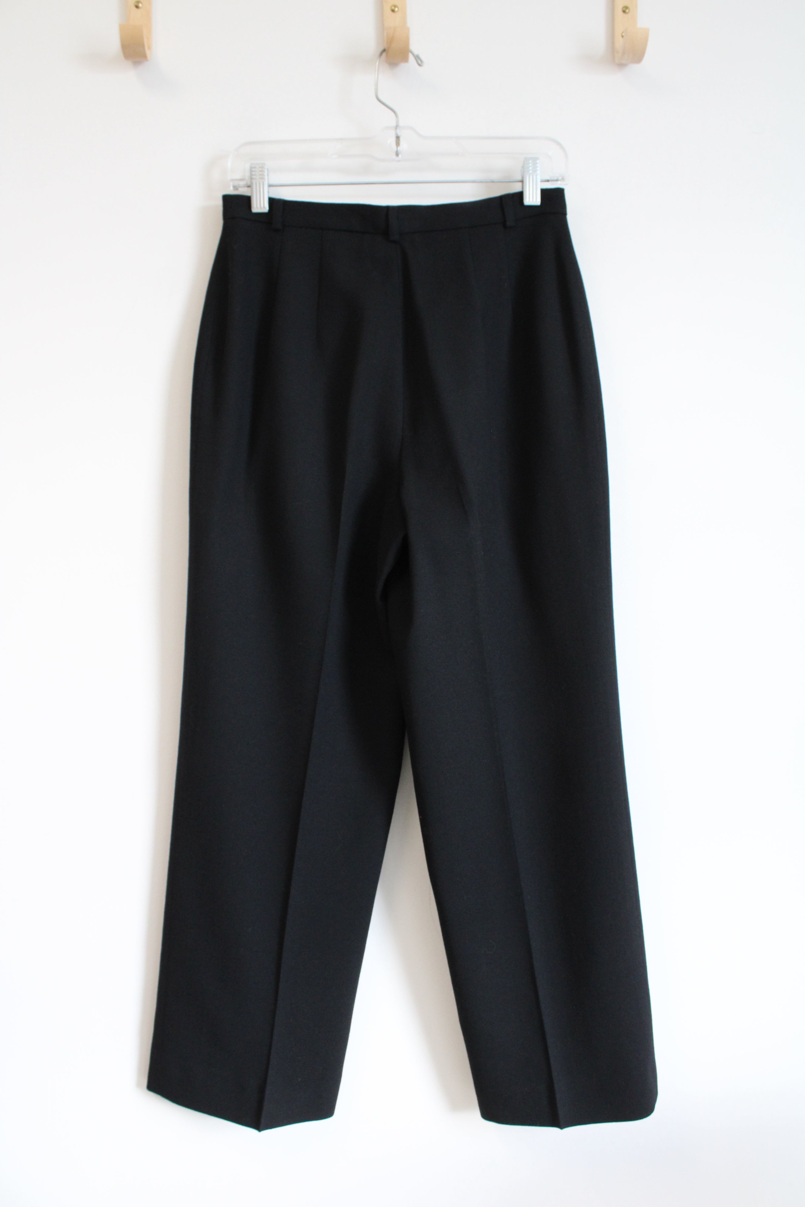 Talbots Vintage Black Wool Trouser Pants | 8