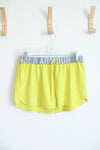 Under Armour Bright Yellow Green Athletic Shorts | S