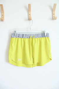 Under Armour Bright Yellow Green Athletic Shorts | S