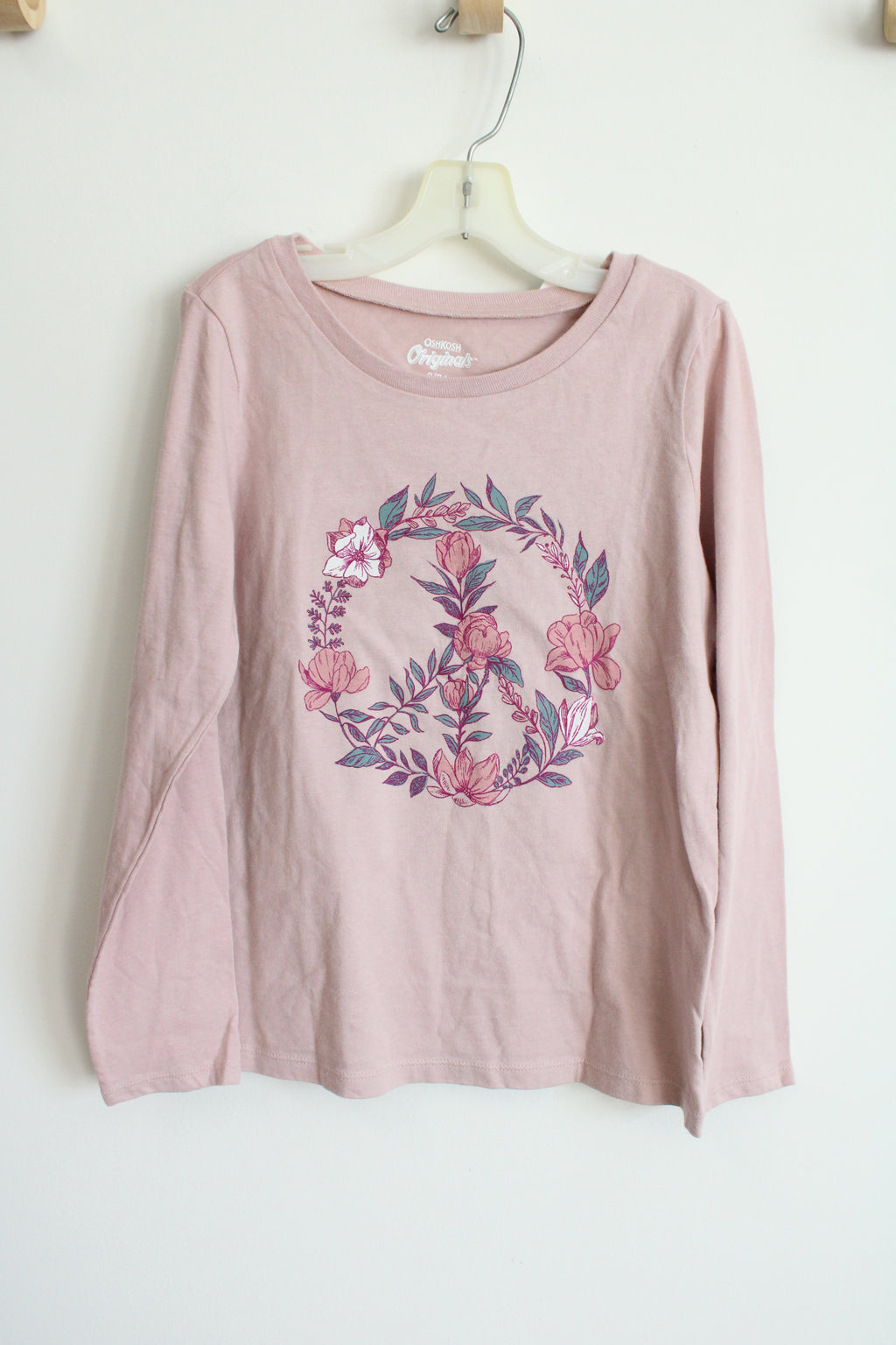 NEW Osh Kosh Pink Floral Long Sleeved Shirt | 8