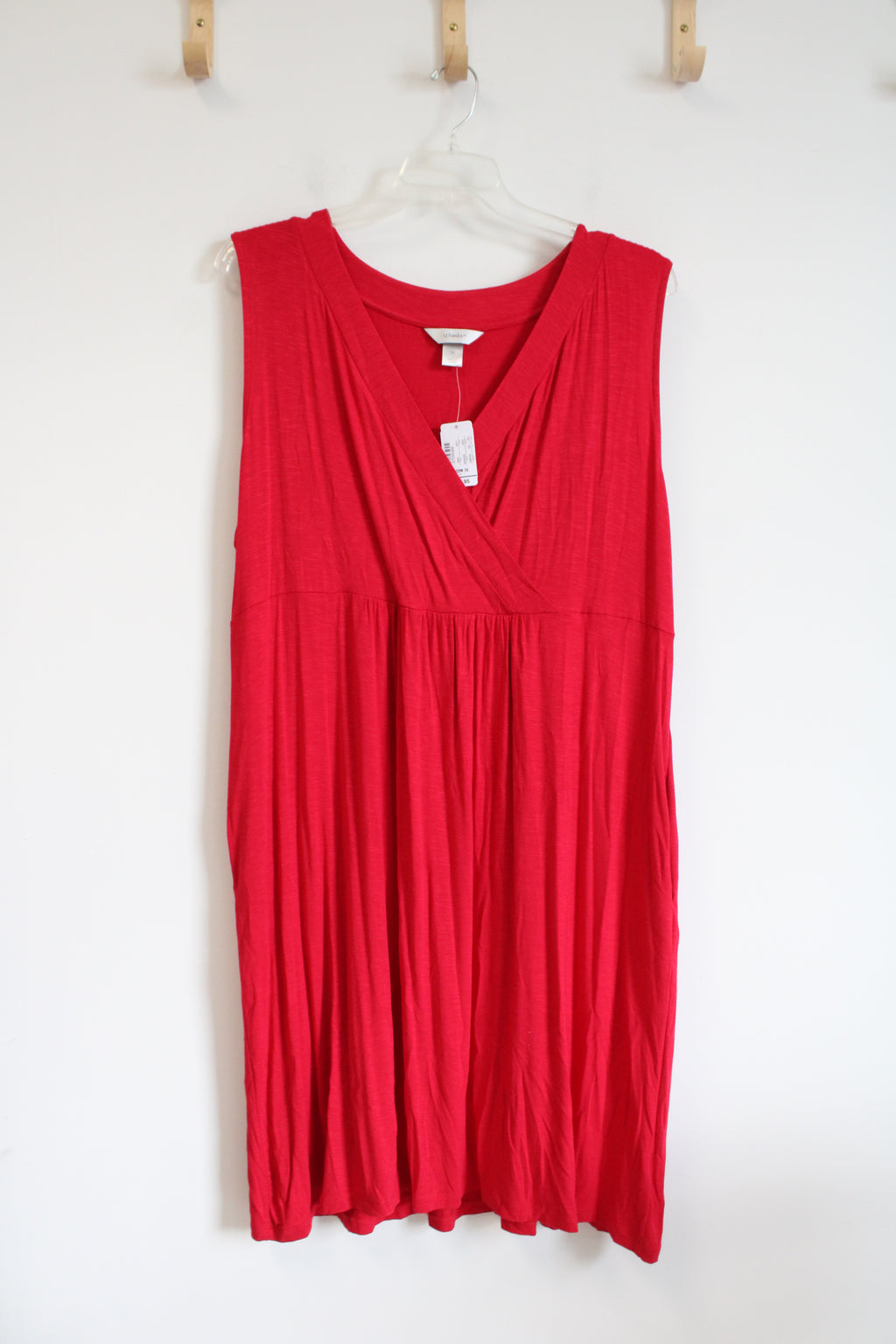 NEW CJ Banks Red Sleeveless Dress | 2X