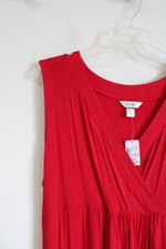 NEW CJ Banks Red Sleeveless Dress | 2X